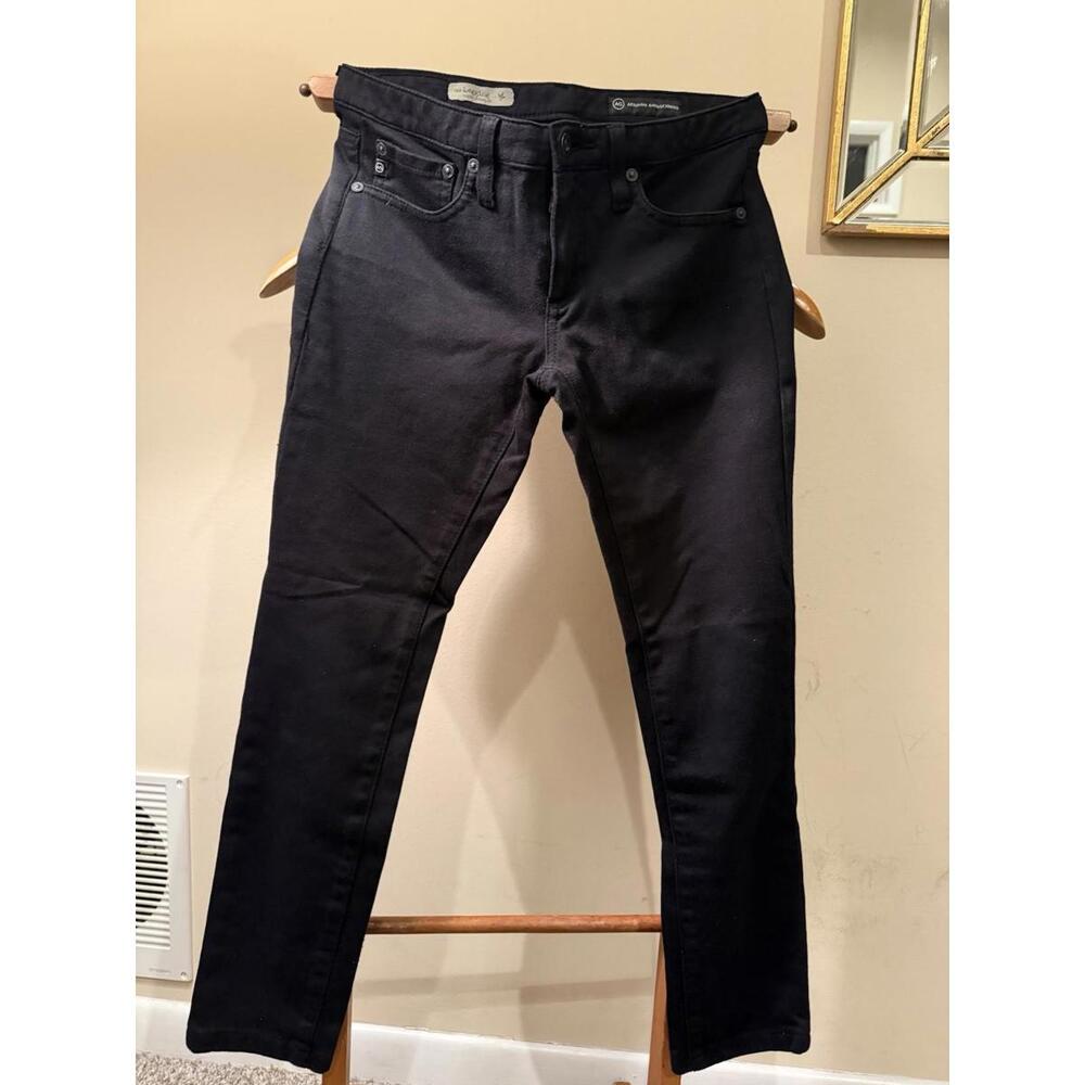 AG ADRIANO GOLDSCHMIED Black THE LEGGING SUPER SKINNY Jeans Sz 26